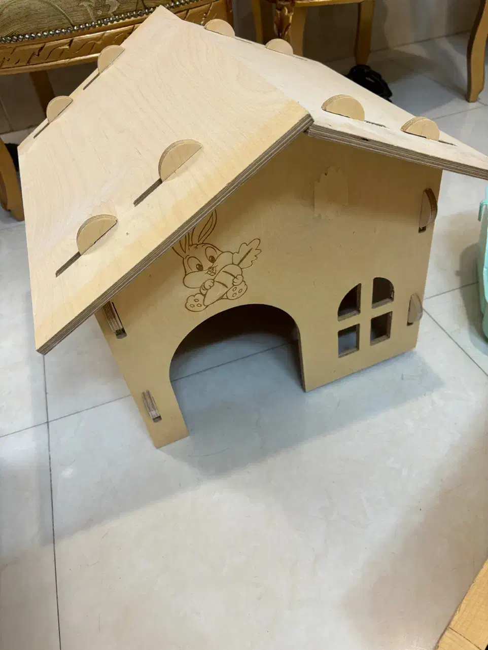 خانه و قفس و یونجه بند و ظرف دستشویی خرگوش|لوازم جانبی حیوانات|قزوین, |دیوار