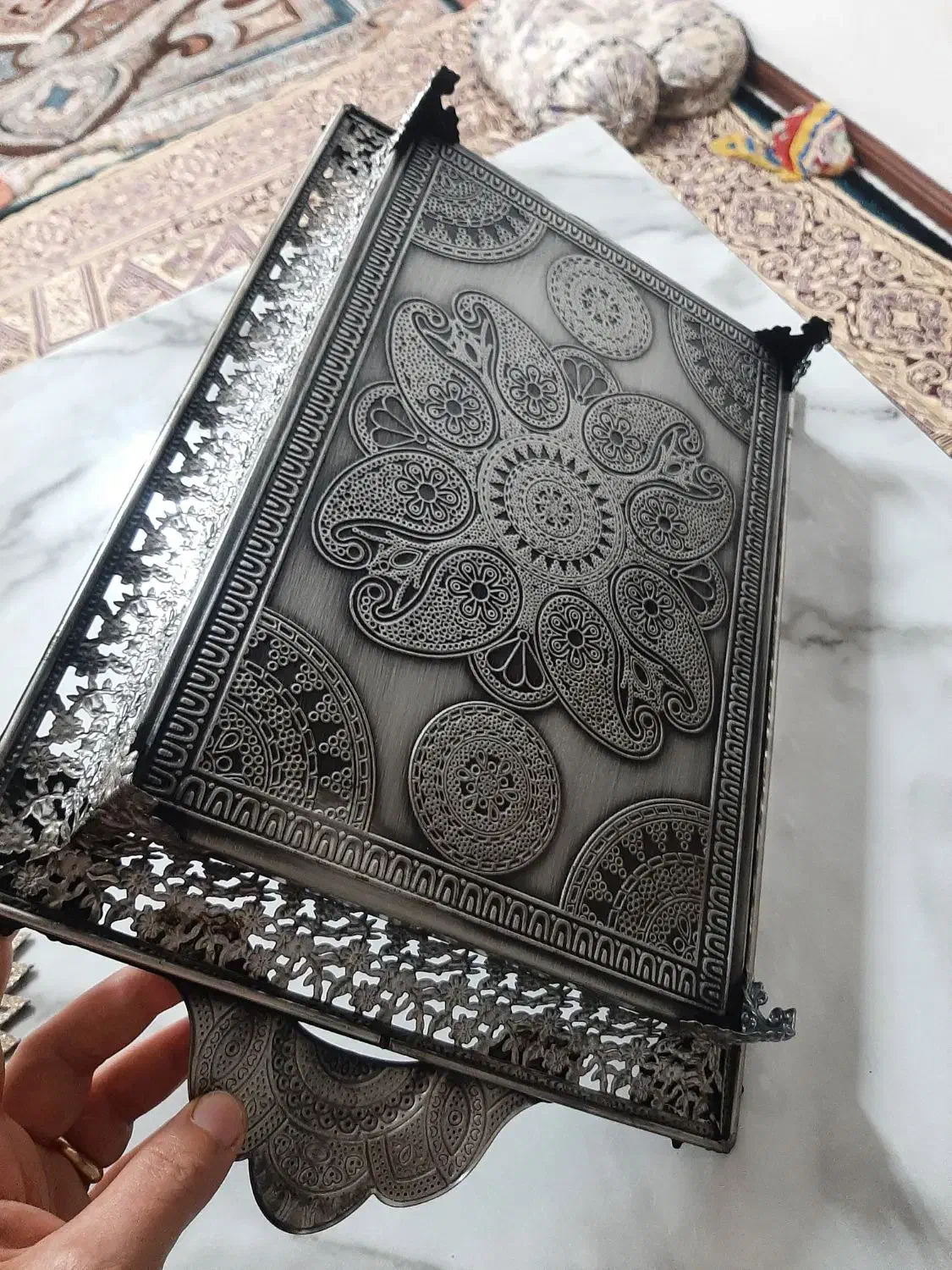 سینی پیوتر نو ابعاد ۳۸ در ۲۷|ظروف سرو و پذیرایی|صباشهر, |دیوار