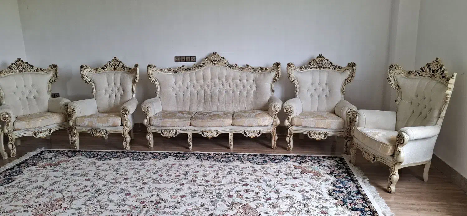 مبل 9نفره سلطنتی   درحد نو|مبلمان خانگی و میز عسلی|خلخال, |دیوار