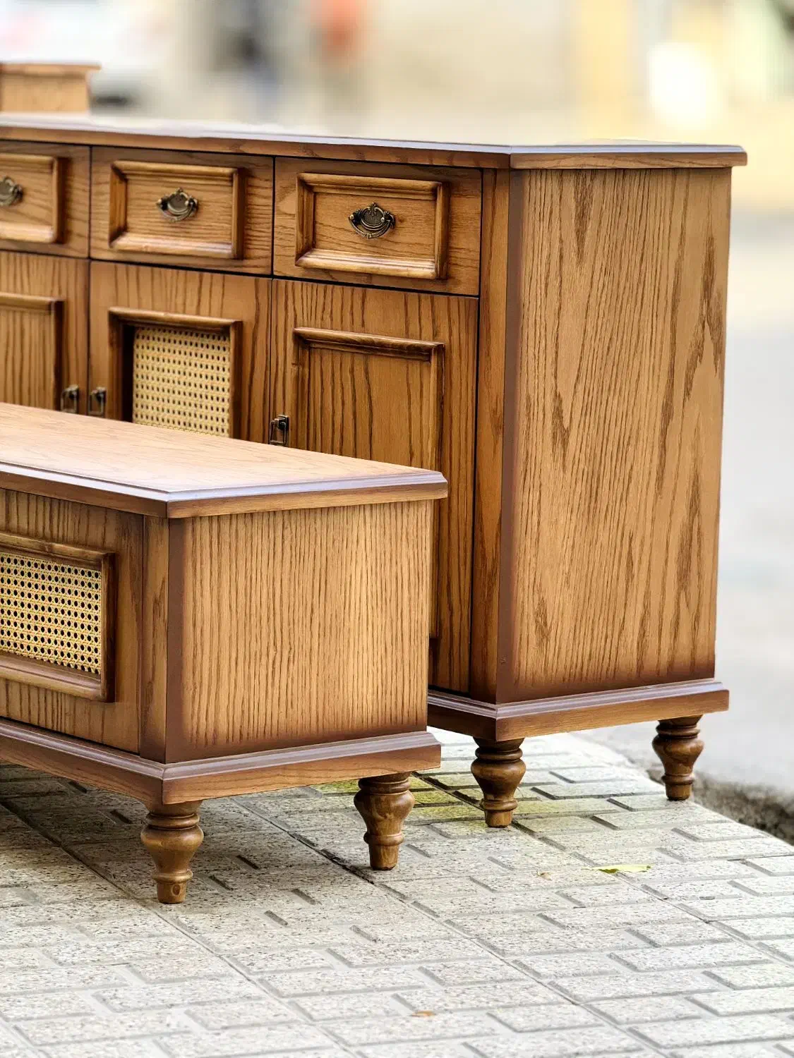 میز کنسول حصیری|بوفه، ویترین، کنسول|مشهد, سیلو|دیوار