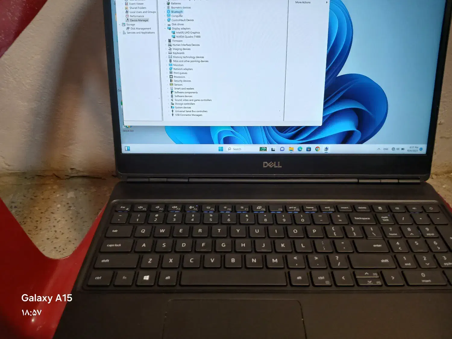 فروش لپ تاپ Dell ۷۵۵۰ i7 gen ۱۰۸۵۰گرافیگ 4گیگ|رایانه همراه|فلاورجان, |دیوار