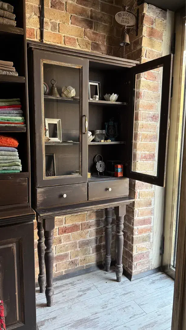 ویترین کنسول چوبی وینتیج|بوفه، ویترین، کنسول|بوشهر, |دیوار