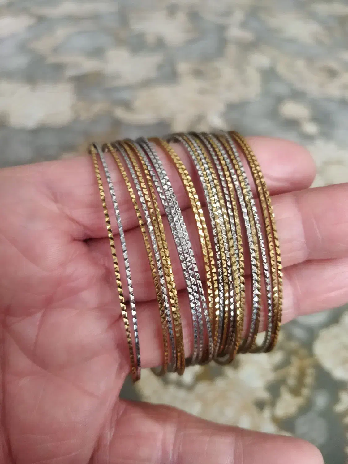 ۲۲عدد النگو سایز سه رنگ ثابت دونه ای سی هزار|جواهرات|ورامین, شهرک فجر|دیوار