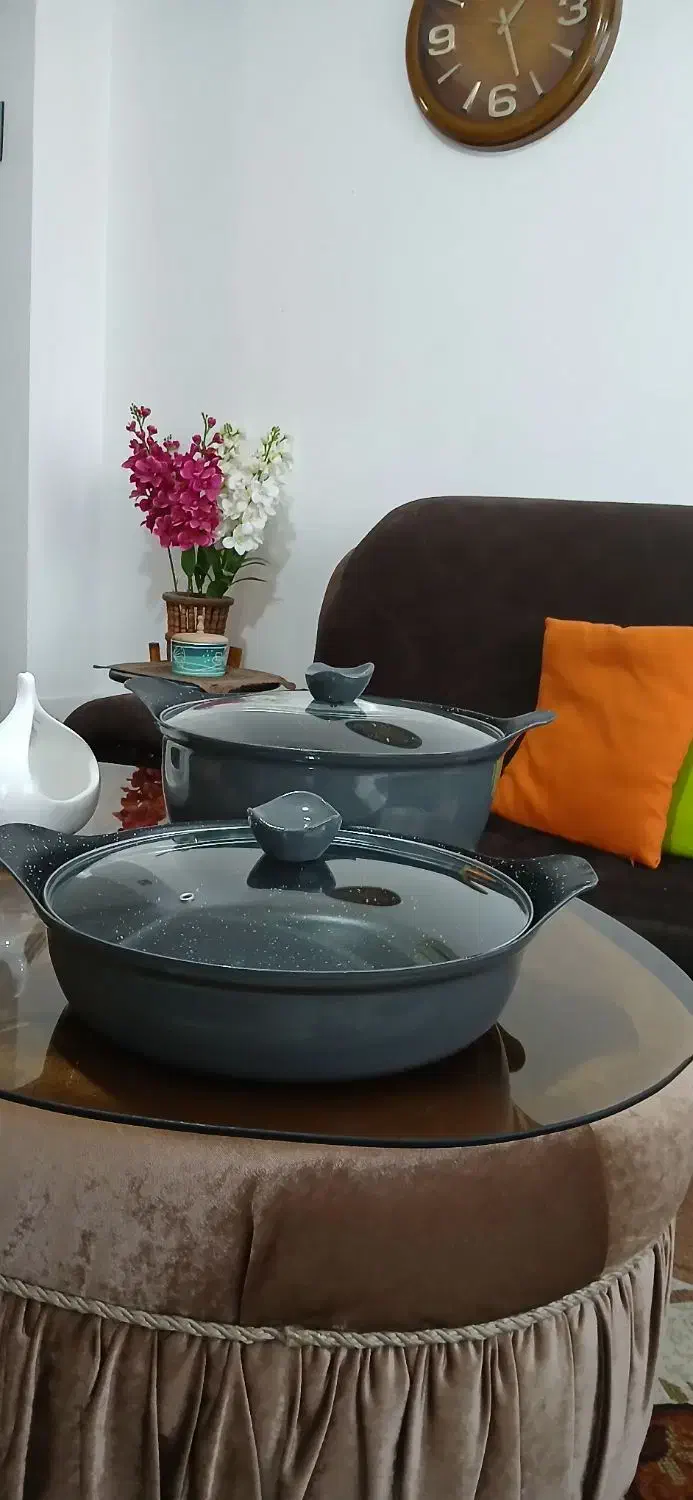 ظروف ۱۴نفره چدن گرانیت قابلمه وماهتابه|ظروف پخت‌وپز|رشت, اسماعیل آباد|دیوار