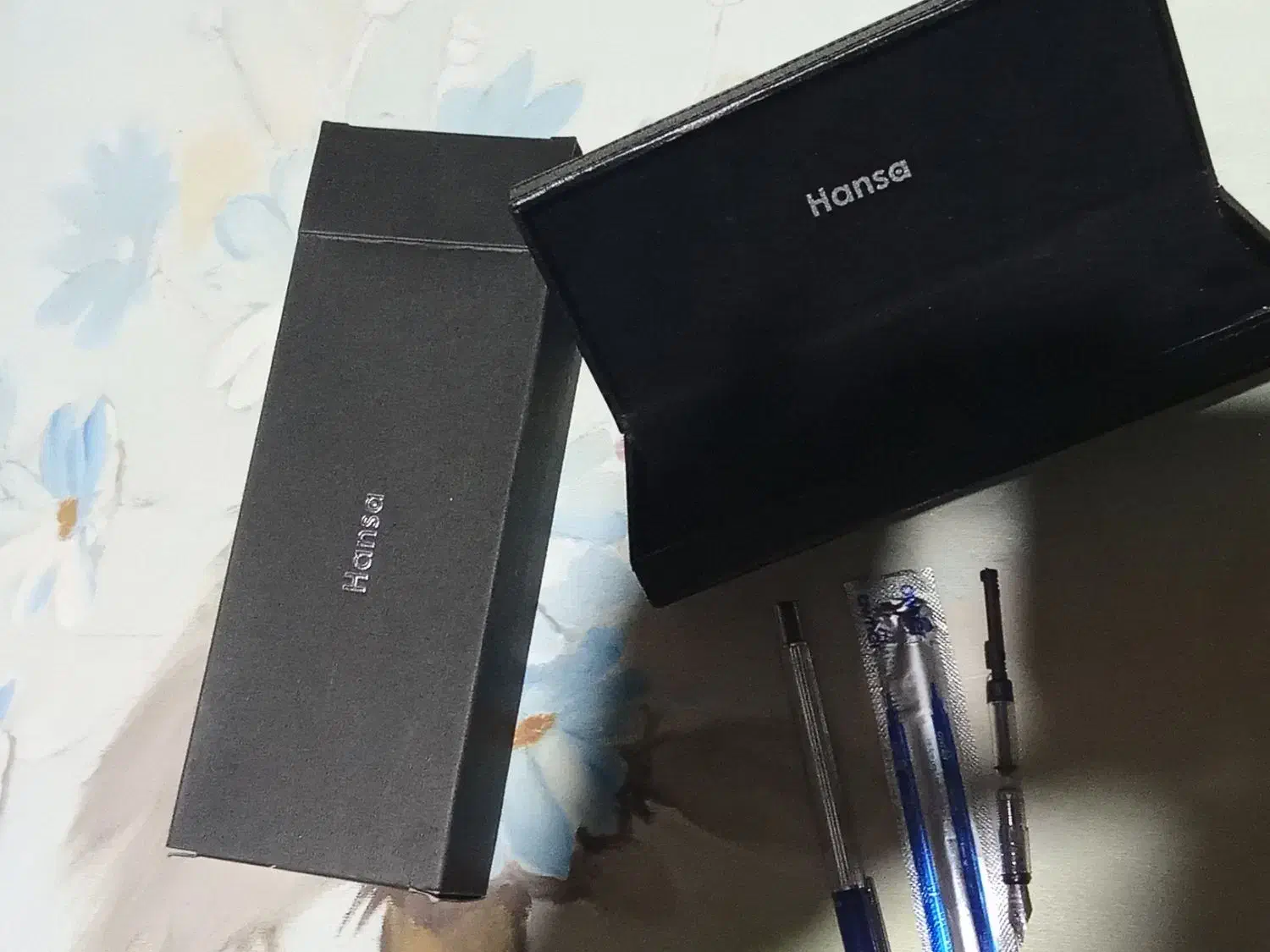 خودنویس و خودکار هنسا استیل اصلی و چراغ خواب قشنگ|لوازم التحریر|ورزنه, |دیوار