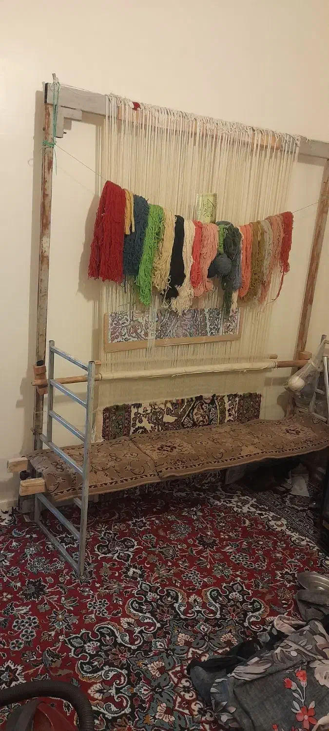 قالی با دار|فرش|بروجرد, |دیوار