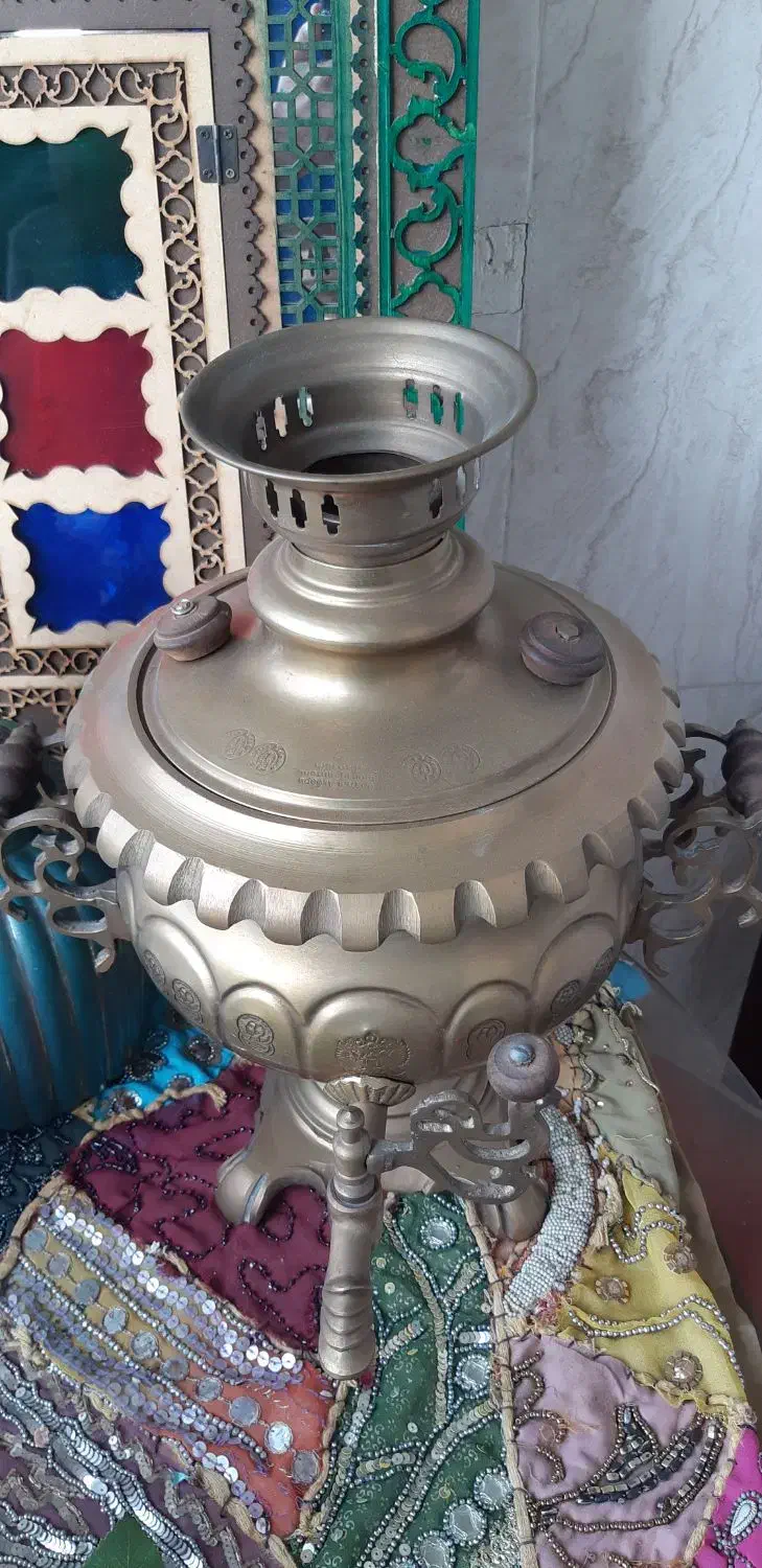 سماور ذغالی نو|کلکسیون اشیاء عتیقه|نوشهر, |دیوار