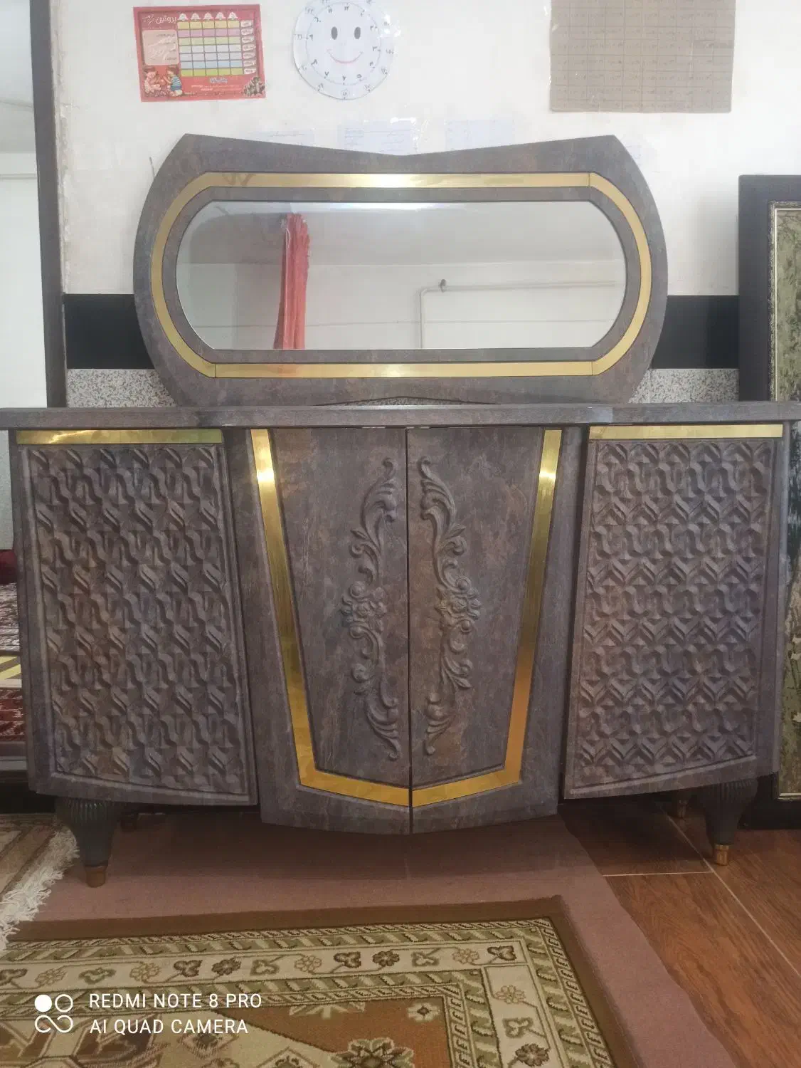 آینه کنسول تمام ام دی اف|بوفه، ویترین، کنسول|گرگان, |دیوار