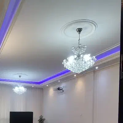 یک جفت لوستر چتری کریستالی|لوستر و چراغ آویز|تهران, طیب|دیوار