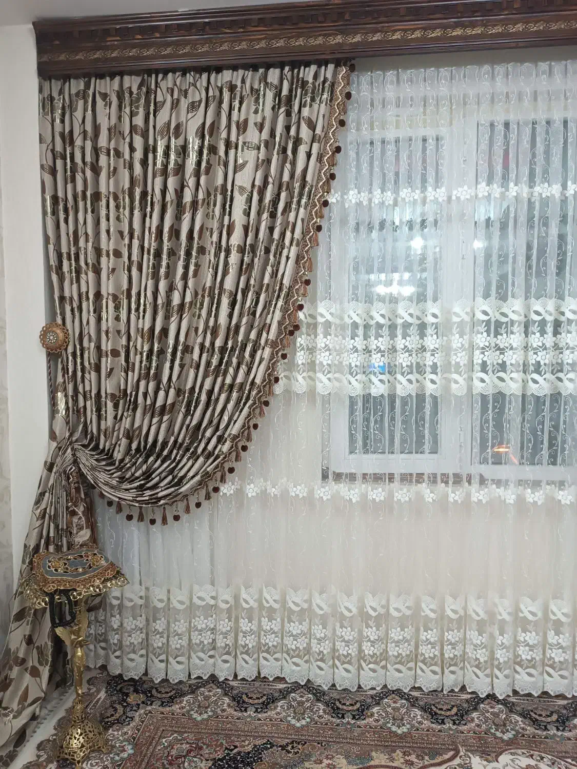 پرده سلطنتی|پرده، رانر، رومیزی|محمدیه-قزوین, |دیوار