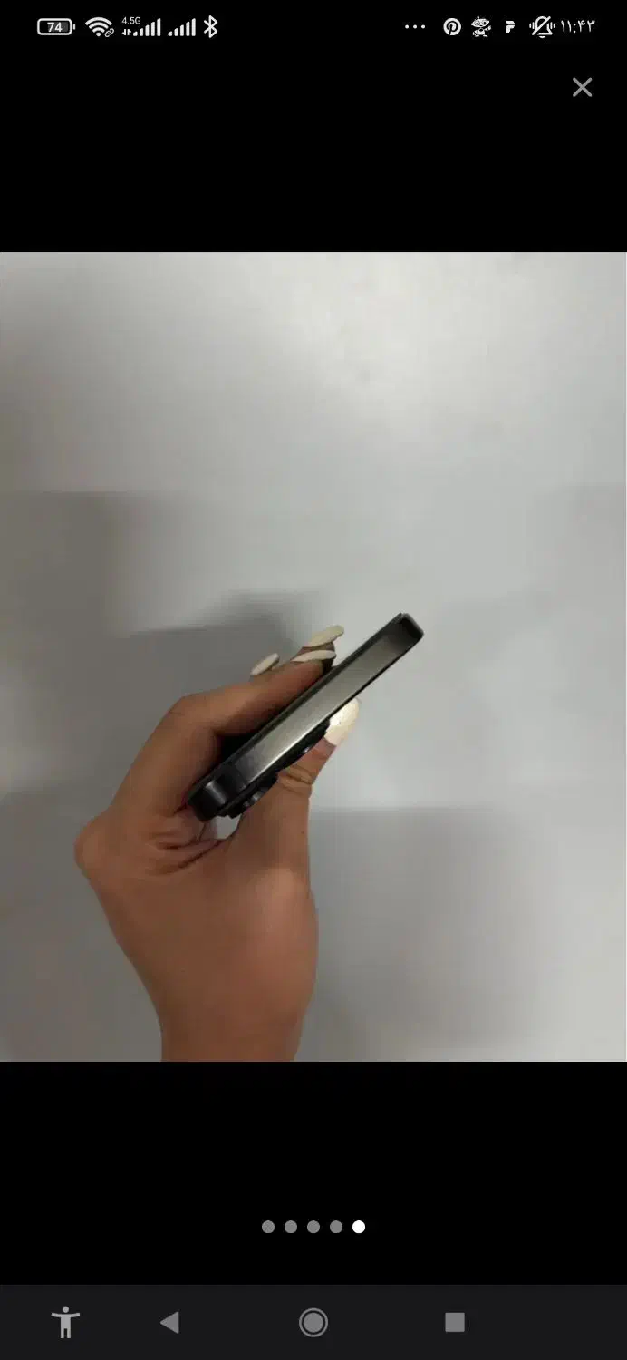 آیفون 15پرومکس مشکیzaa سری m|موبایل|رشت, جهاد|دیوار