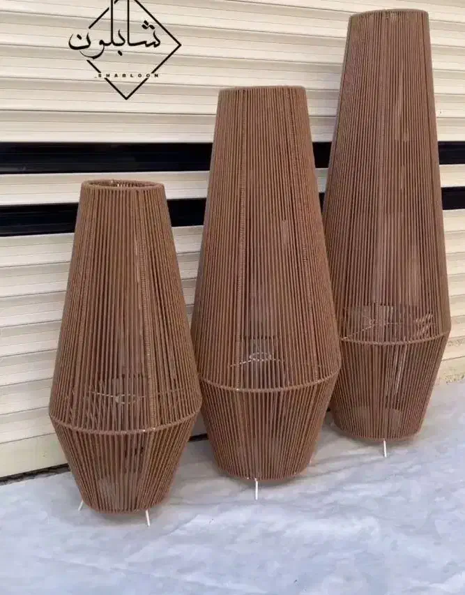 اپاژور ، مکرومه ،کنارسالنی|چراغ خواب و آباژور|کرج, باغستان|دیوار