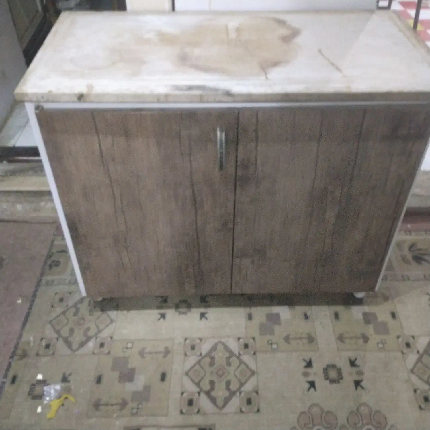 کابینت فلزی با سنگ روش سالم|مصالح و تجهیزات ساختمان|اصفهان, لاله|دیوار