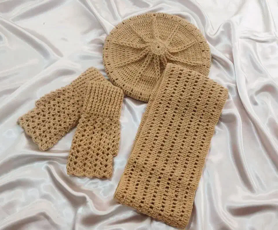 شال رینگی و کلاه و دستکش ست عمده و تک|لوازم خیاطی و بافتنی|پرند, فاز ۶|دیوار