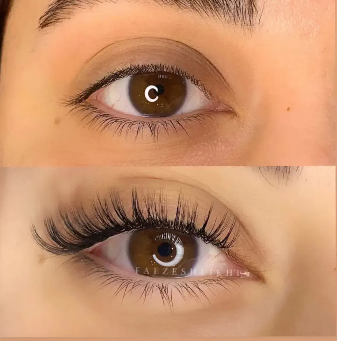 اکستنشن مژه کاشت اولیه ۴۰۰ترمیم ۳۵۰|خدمات آرایشگری و زیبایی|کرمانشاه, |دیوار