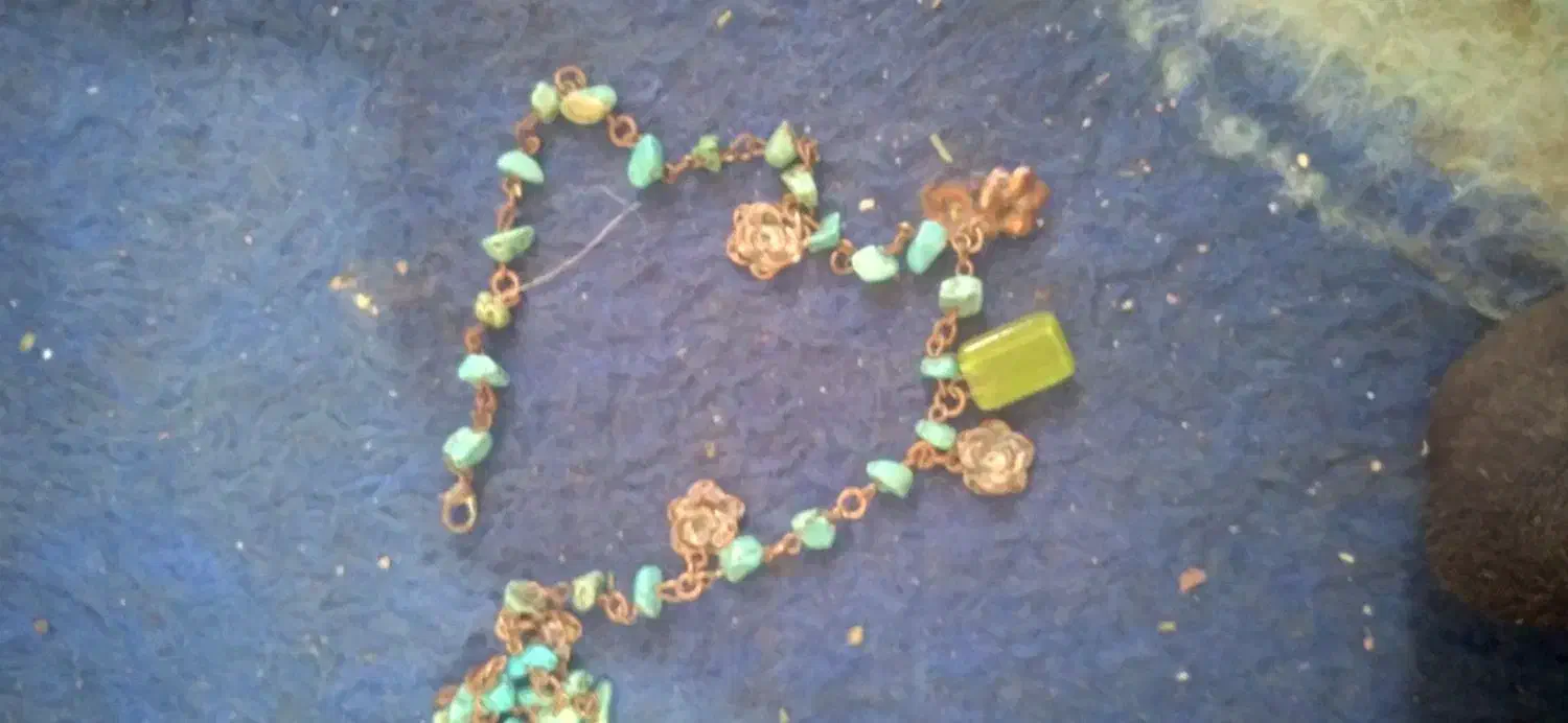 گردنبندنقره ودستبندفیروزه|زیورآلات و اکسسوری|گندمان, |دیوار