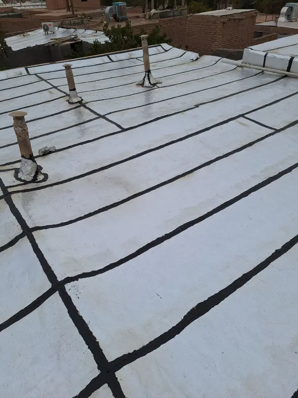 ایزوگام متری140+شیب بندی و سیمان پشت بام|خدمات پیشه و مهارت|شاهرود, |دیوار