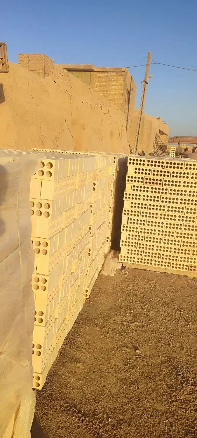آجر لفتون ده سوراخه آجرسه طرف نما قرمزگلبهی عراقی|مصالح و تجهیزات ساختمان|برخوار, |دیوار