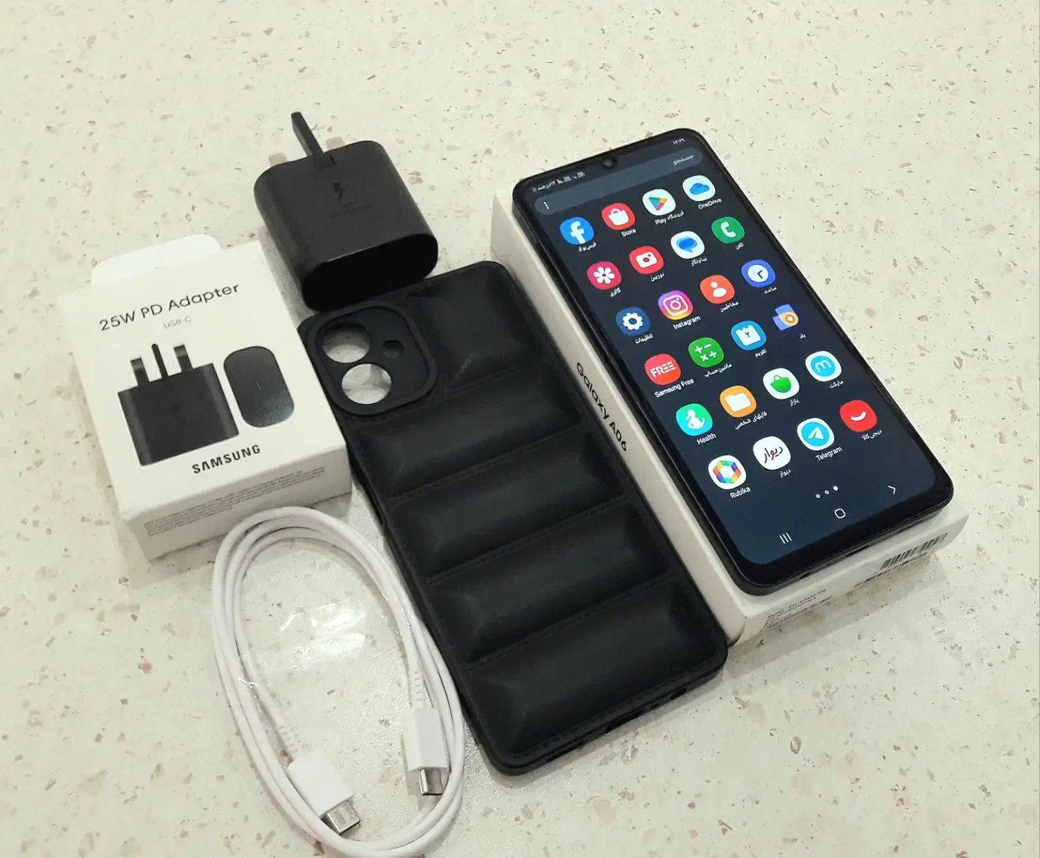 *SAMSUNG A06 2025 128GiG R6 اصلی نو درحد آکبند*|موبایل|شهریار, شهرک وائین|دیوار