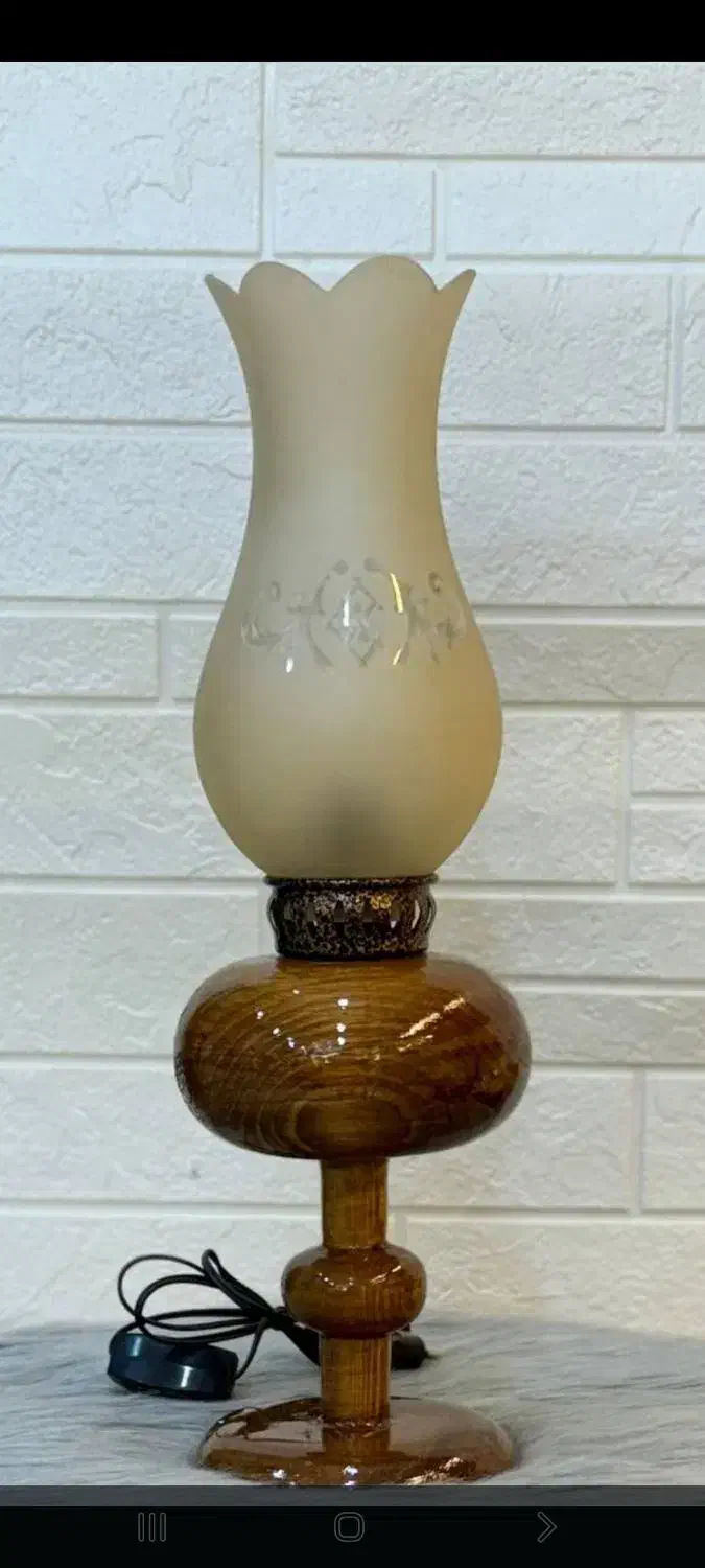 چراغ شب خواب چوبی|چراغ خواب و آباژور|تبریز, |دیوار