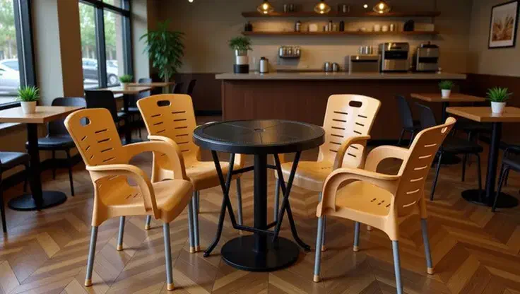 صندلی پلاستیکی طرح روشا|میز و صندلی غذاخوری|مسجد سلیمان, |دیوار