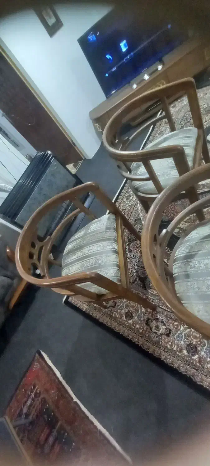 صندلی چوبی ،صندلی میزبان|مبلمان خانگی و میز عسلی|کرمانشاه, |دیوار