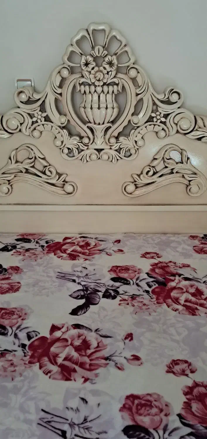 تخت خواب دونفره چوب راش|تخت و سرویس خواب|پردیس, فاز ۸|دیوار