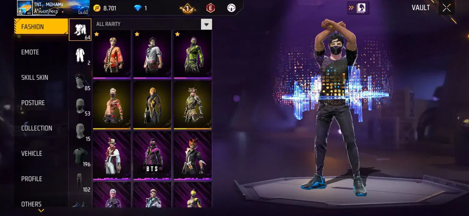 فری فایر  فقط طاق|کنسول، بازی ویدئویی و آنلاین|ایلام, |دیوار