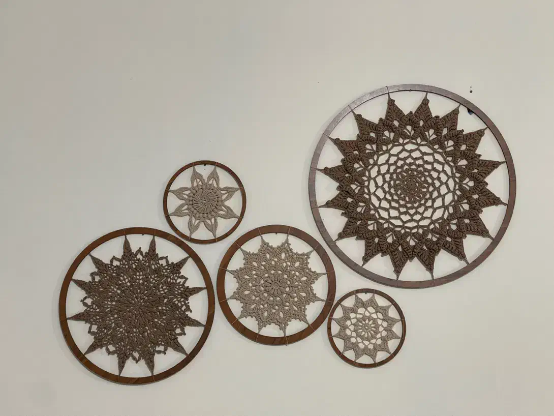 دیوارکوب ماندالا ۵عددبه قیمت عمده 800|تابلو، نقاشی، عکس|کرج, بنیاد|دیوار