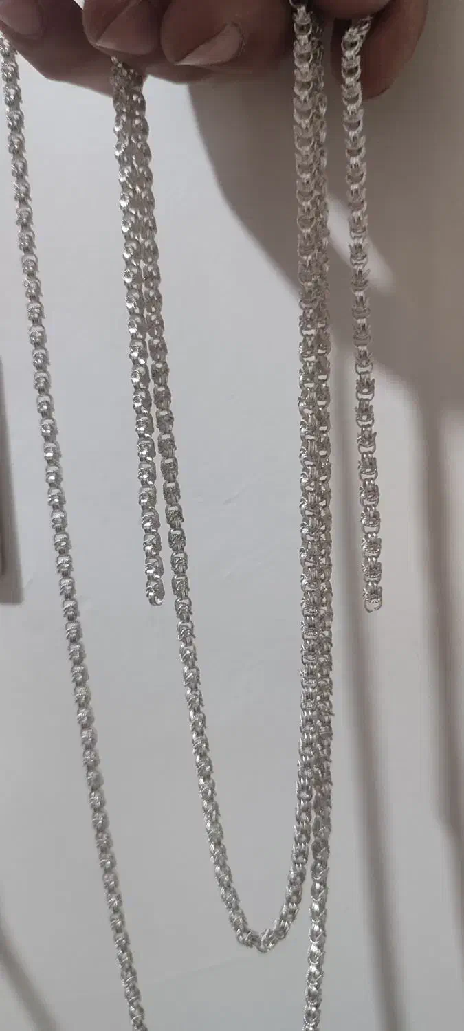 زنجیر نقره  یزدی با امکان آبکاری طلا|جواهرات|فردیس, سرحدی|دیوار