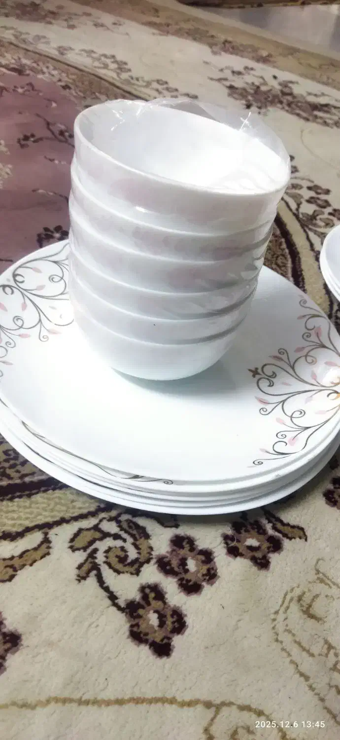 ۹ عدد بشقاب. آرکوپال و۶ عدد کاسه|ظروف سرو و پذیرایی|قرچک, مهدیه|دیوار