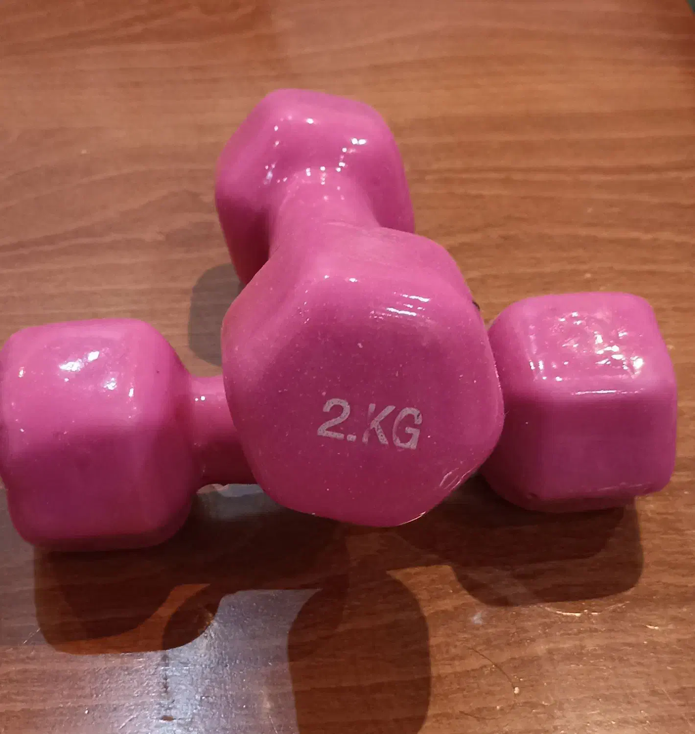 فروش دمبل ۲ ، ۴ ، ۷ کیلویی|تجهیزات ورزشی|تهران, دهم فروردین|دیوار