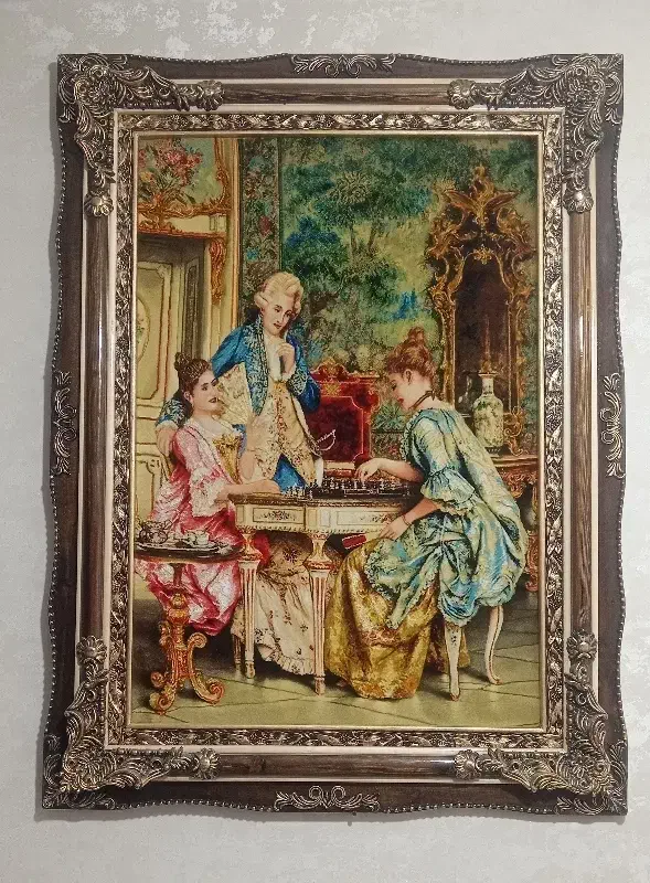 تابلو فرش دست بافت شطرنج باز|تابلو فرش|قزوین, |دیوار