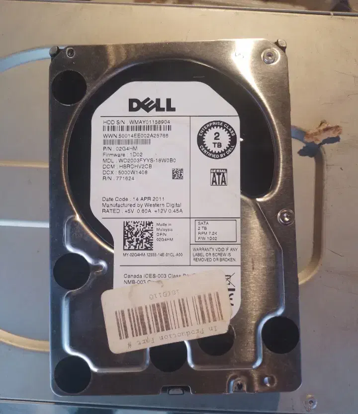 هارد ۲ ترا DELL|قطعات و لوازم جانبی رایانه|گلستان (تهران), |دیوار
