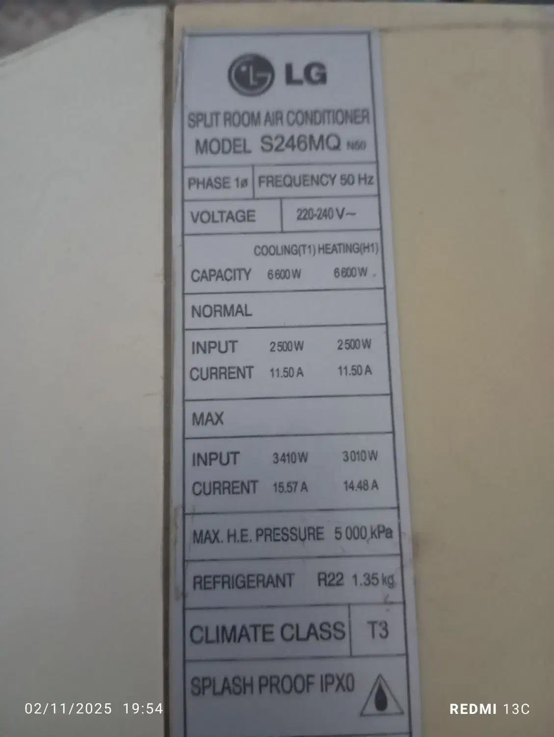 اسپیلت 24هزار الجی|کولر گازی و فن‌کوئل|آزادشهر, |دیوار