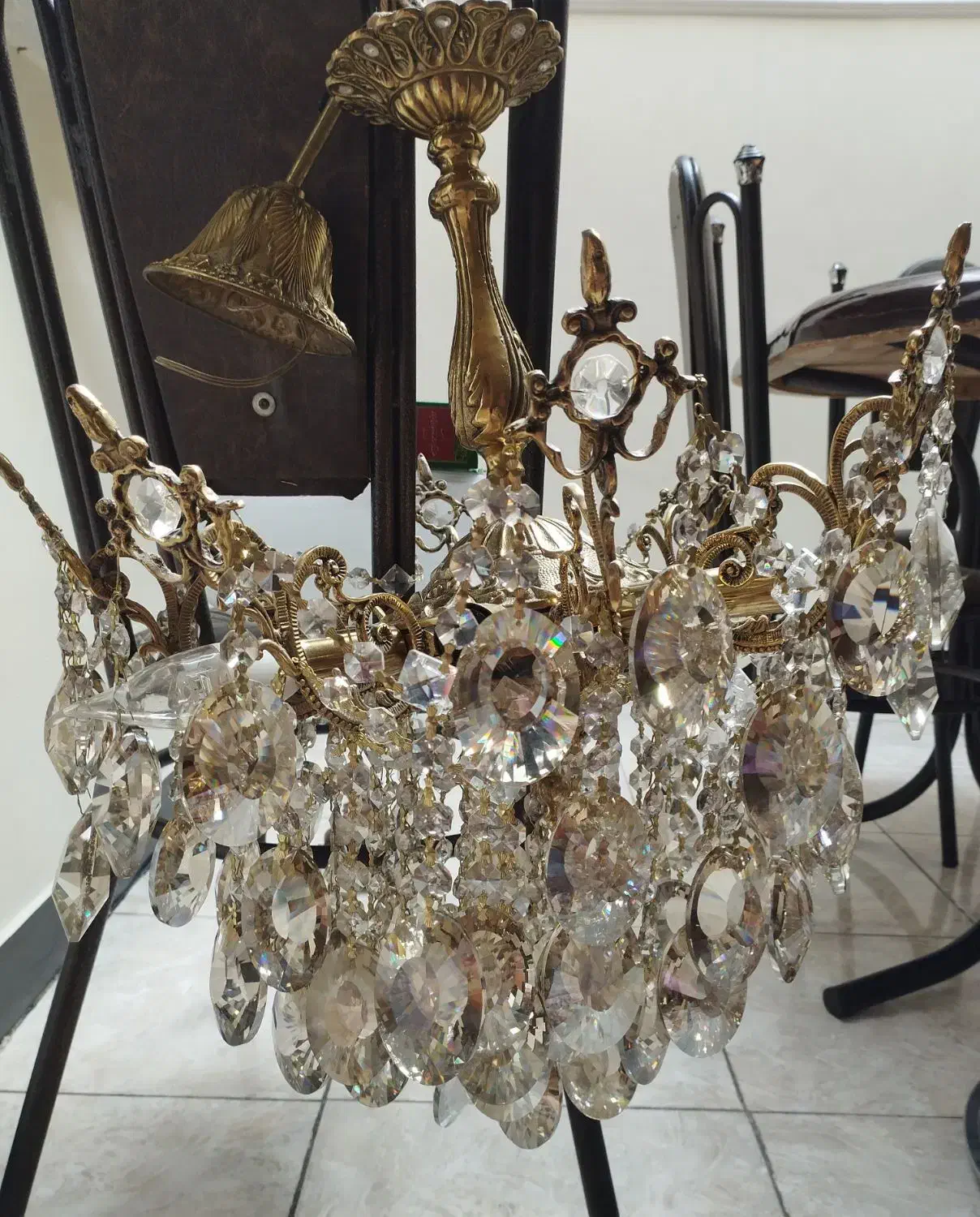 لوستر برنز اصل|لوستر و چراغ آویز|خرم‌آباد, |دیوار