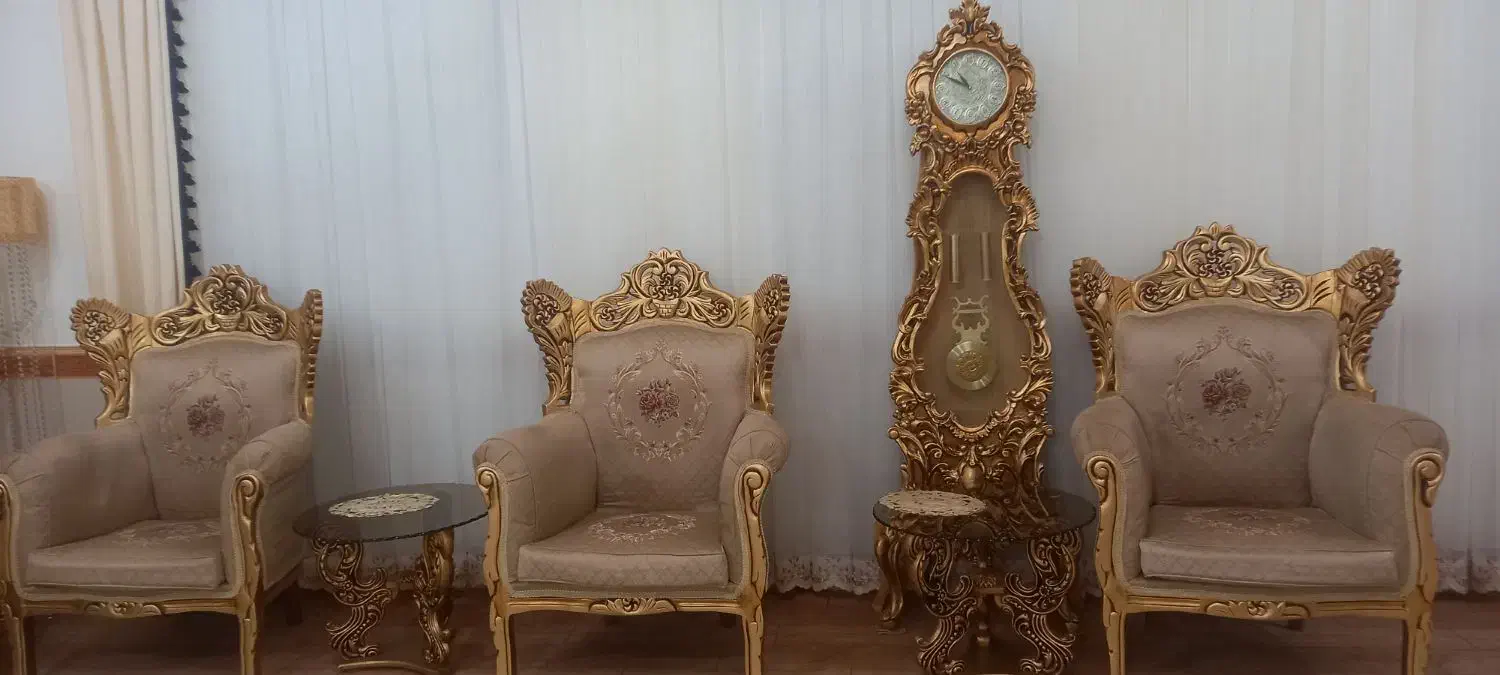 مبل سلطنتی جنس چوب|مبلمان خانگی و میز عسلی|سریش آباد, |دیوار