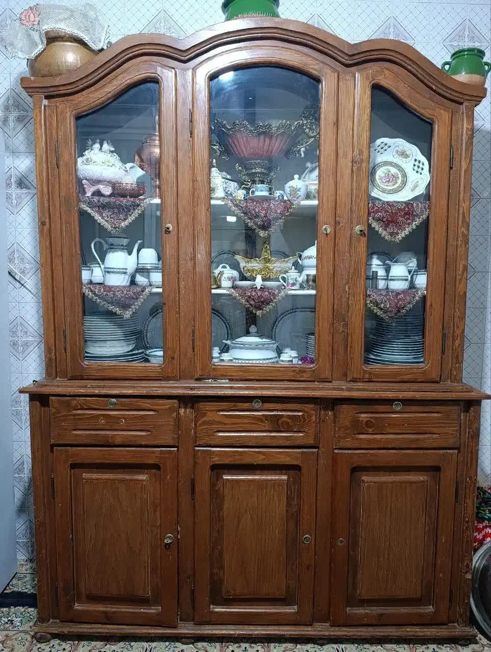 بوفه چوبی|بوفه، ویترین، کنسول|قم, زنبیل آباد|دیوار