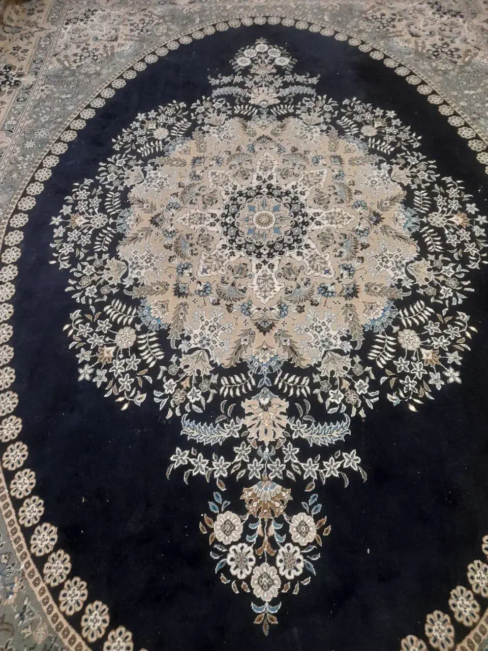 فرش 3×4 350 شانه تمام نخ|فرش|مشهد, عسگریه|دیوار