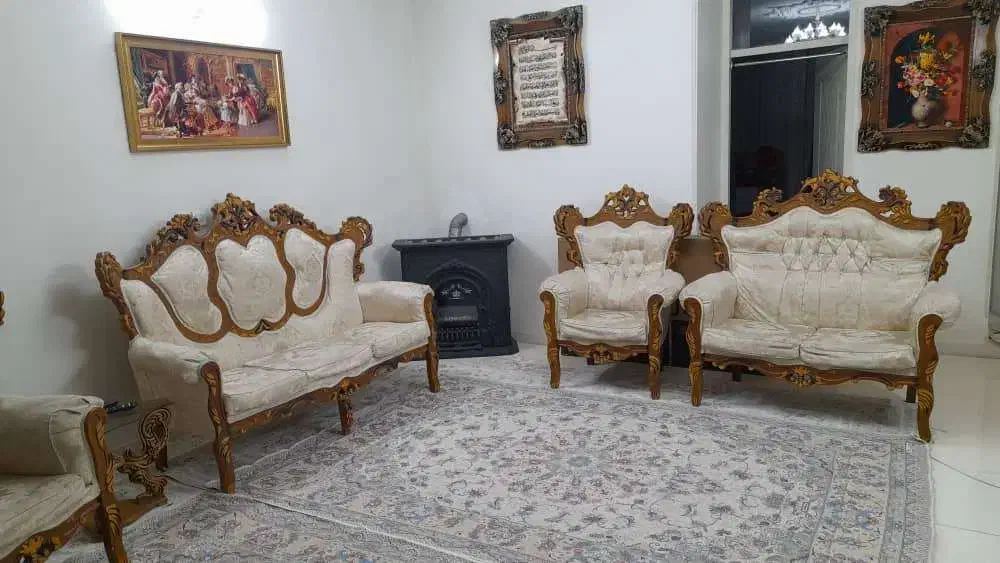 مبل 7 نفره استیل قهو ه ایی|مبلمان خانگی و میز عسلی|تهران, بهداشت|دیوار