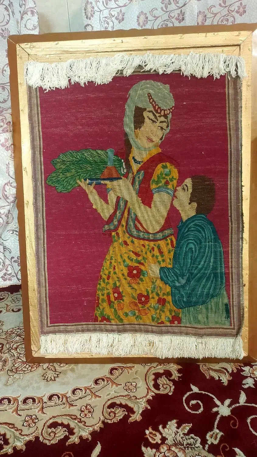 تابلو فرش دست بافت|تابلو فرش|کرج, ساسانی (قلمستان)|دیوار