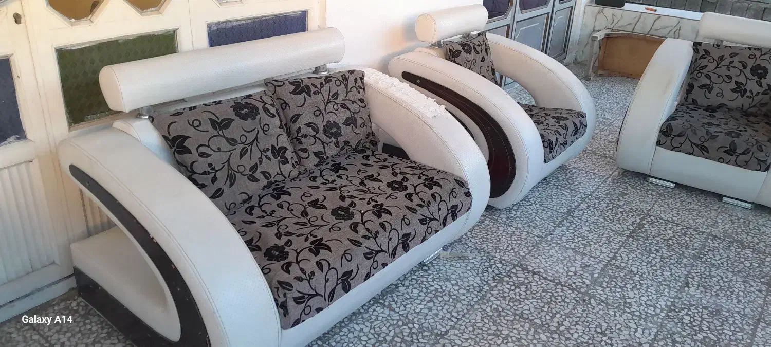 مبلمان ۷ نفره در حد خوب|مبلمان خانگی و میز عسلی|قائمشهر, |دیوار