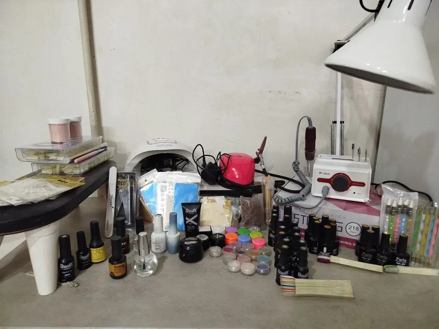 وسایل کامل کاشت ناخن و طراحی|آرایشی، بهداشتی، درمانی|دورود, |دیوار