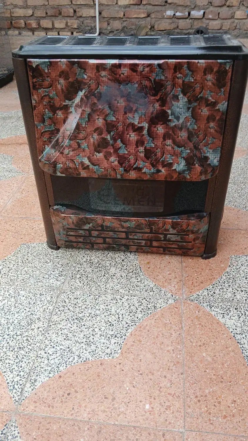 بخاری طرح شومینه|بخاری، هیتر، شومینه|کرمان, |دیوار