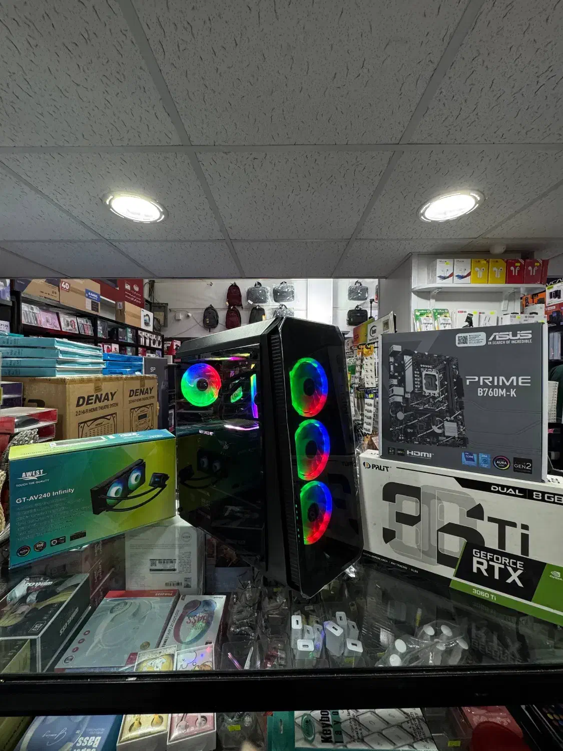 کیس i5 نسل۱۴ گرافیک ۳۰۶۰TI رم۳۲ و هاردSSD 1TB M.2|رایانه رومیزی|کرمان, |دیوار