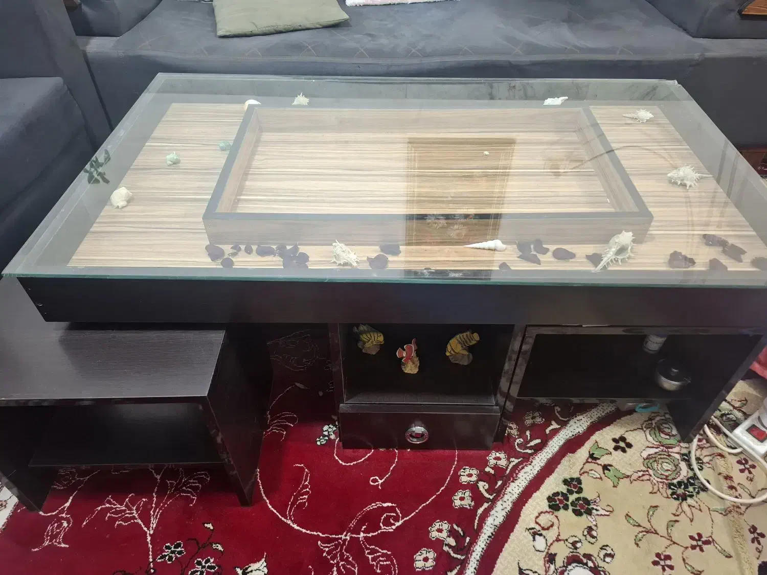 مبلمان ۷ نفره + میز جلو مبلی + ۴ عدد میز عسلی|مبلمان خانگی و میز عسلی|ایرانشهر, |دیوار