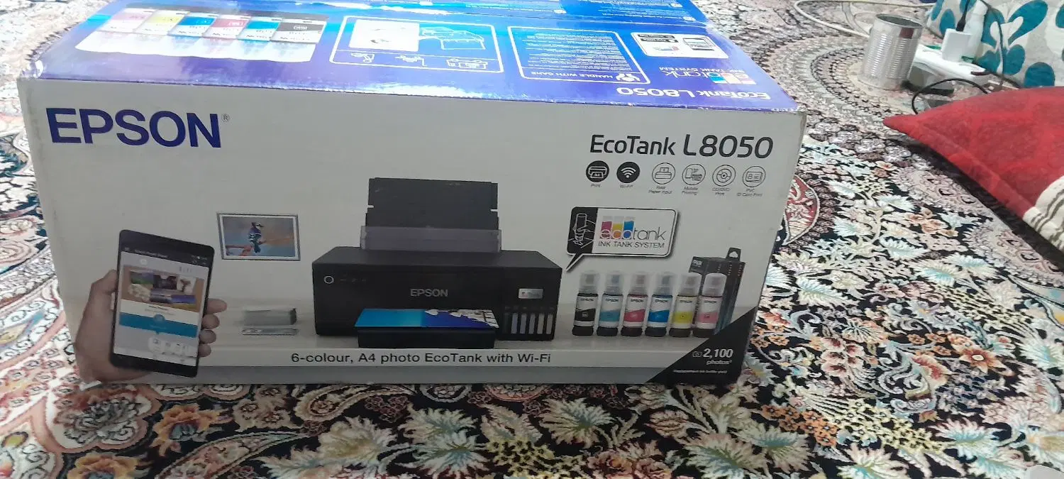 پرینتر Epson EcoTank l8050|پرینتر، اسکنر، کپی، فکس|خمیر, |دیوار