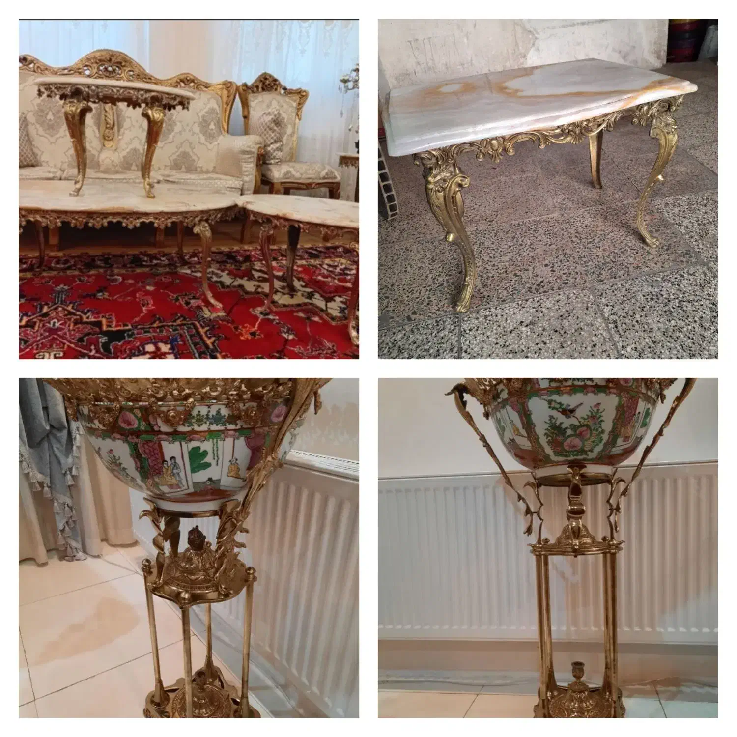 میوه خوری کنارسالنی بلند برنجی برنز گلمرغی بزرگ|صنایع دستی و سایر لوازم تزئینی|مشهد, آزادشهر|دیوار