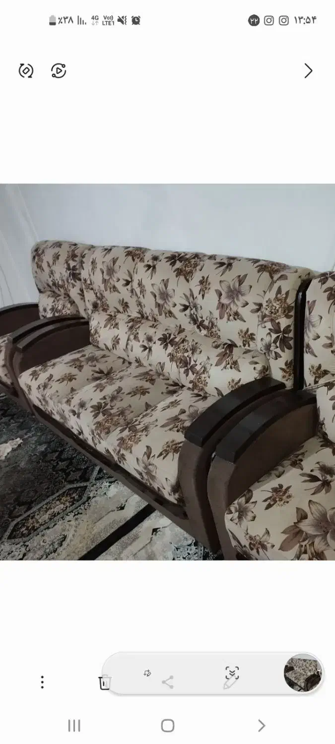 مبل راحتی هفت نفره بامیزجلومبلی وچهارعدد عسلی|مبلمان خانگی و میز عسلی|پاکدشت, پاکدشت (مامازند)|دیوار