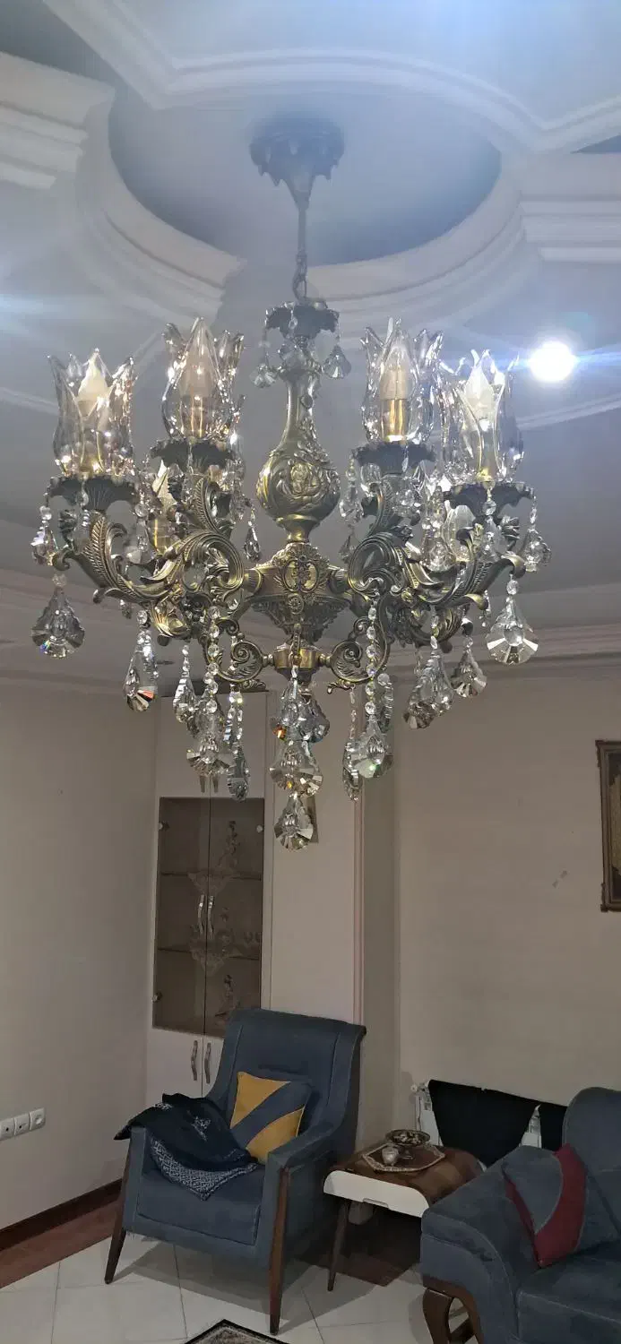 لوستر برنزی|لوستر و چراغ آویز|تهران, مهرآباد|دیوار